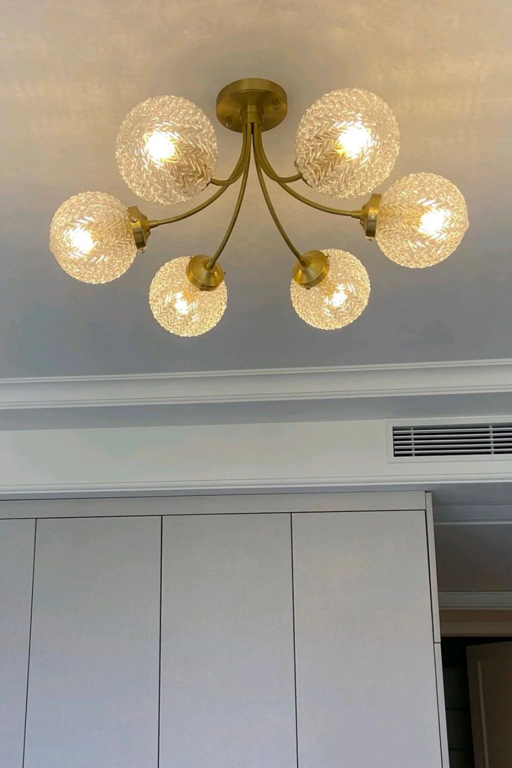 Vintage Glass Ceiling Lamp - Image 4