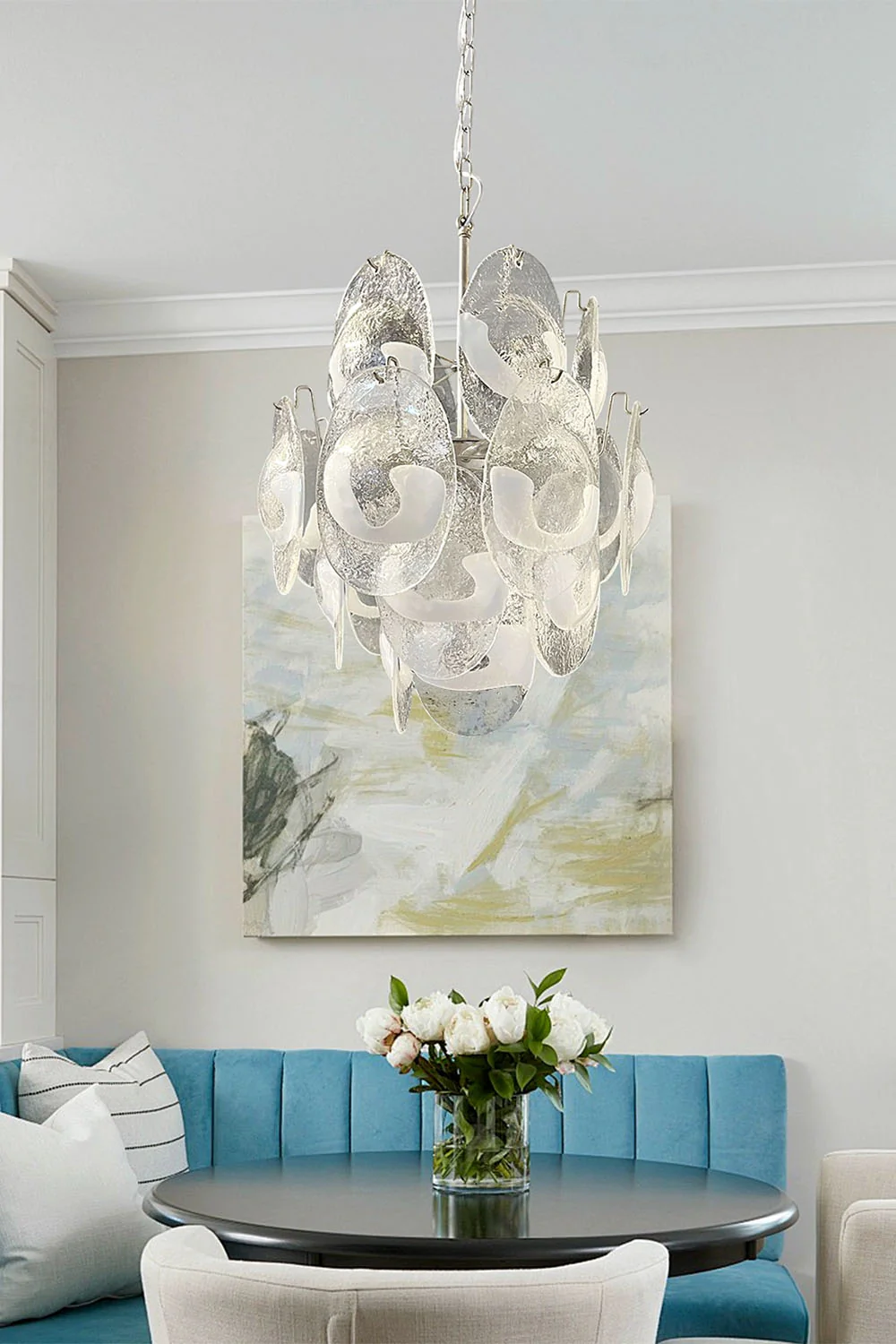 Vintage Italian Art Chandelier - Image 4