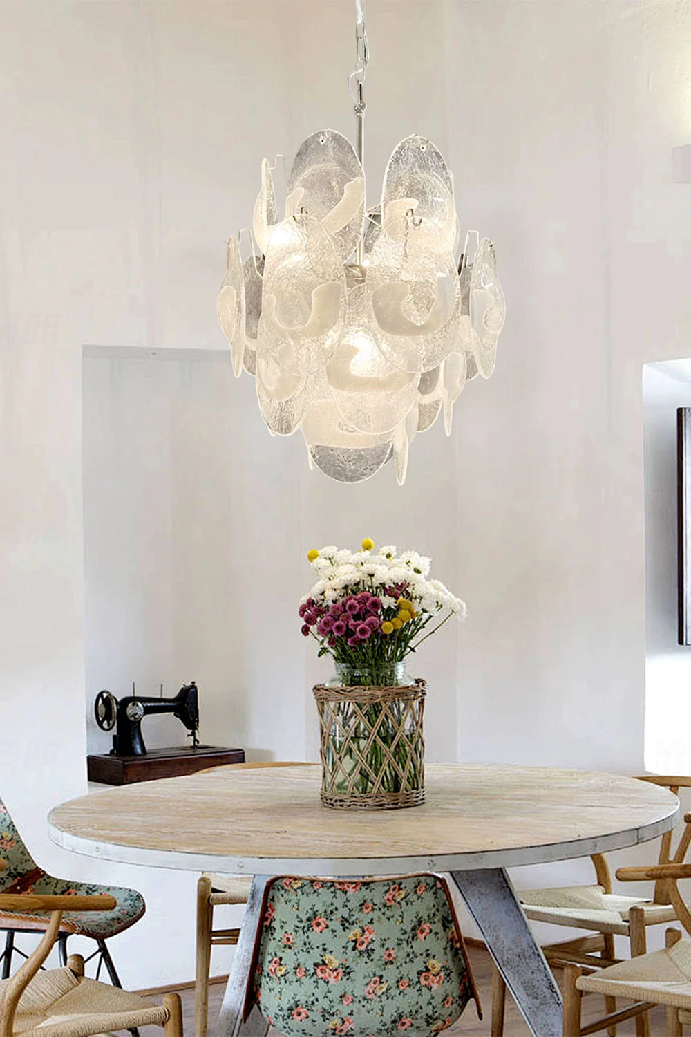 Vintage Italian Art Chandelier - Image 6