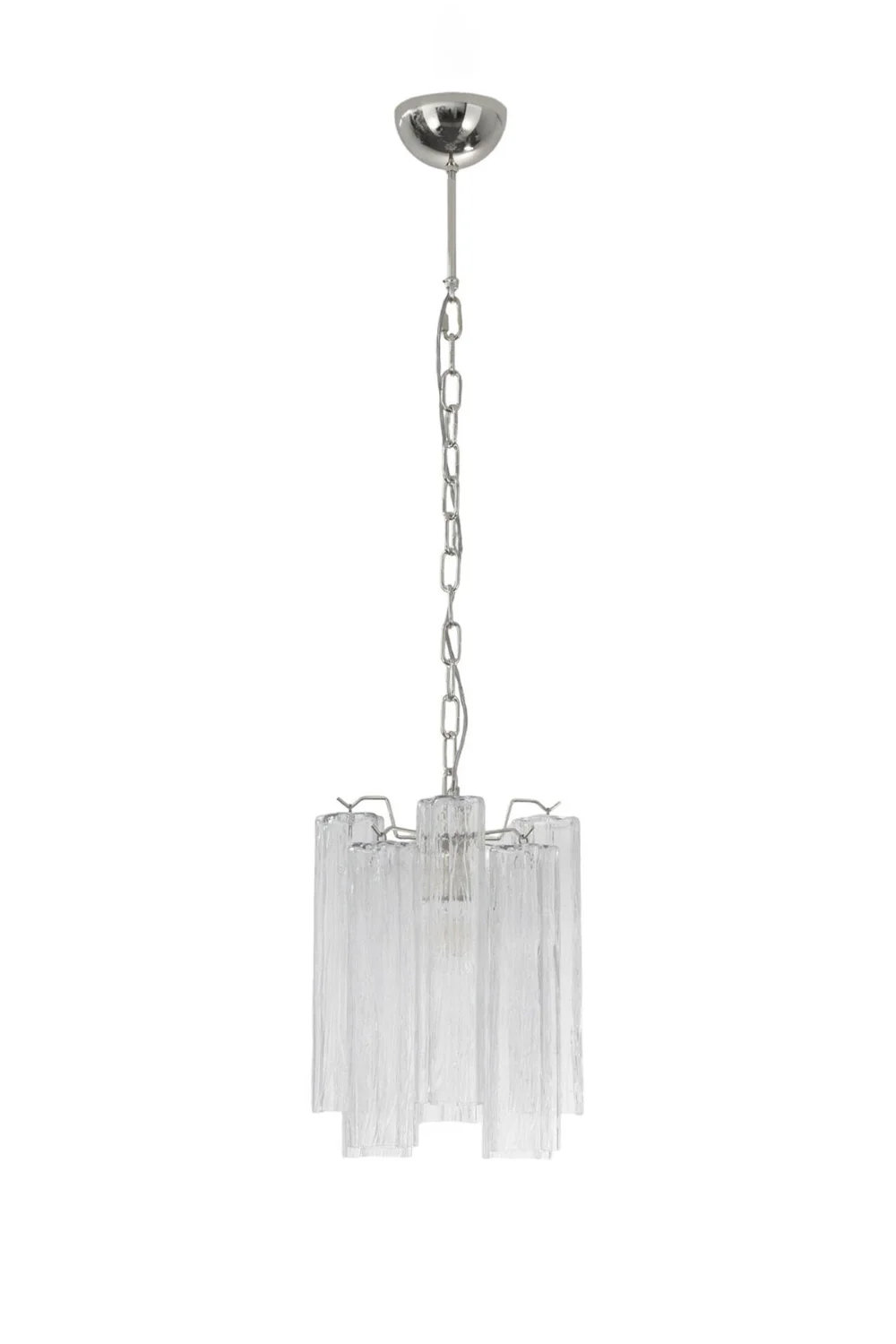 Vintage Art Glass Tronchi Pendant Light