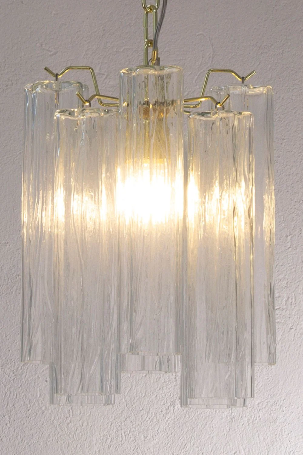 Vintage Art Glass Tronchi Pendant Light - Image 4