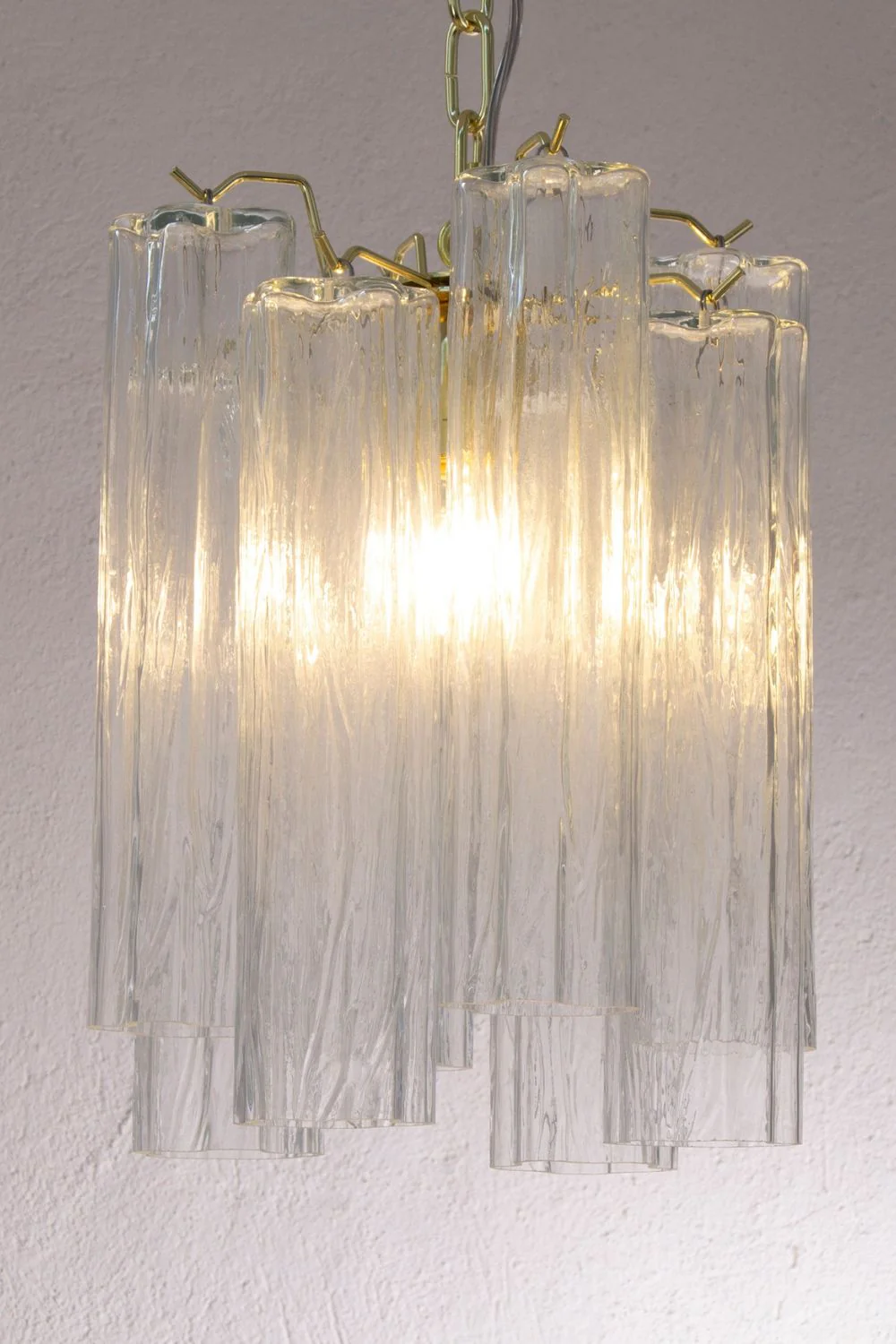 Vintage Art Glass Tronchi Pendant Light - Image 5
