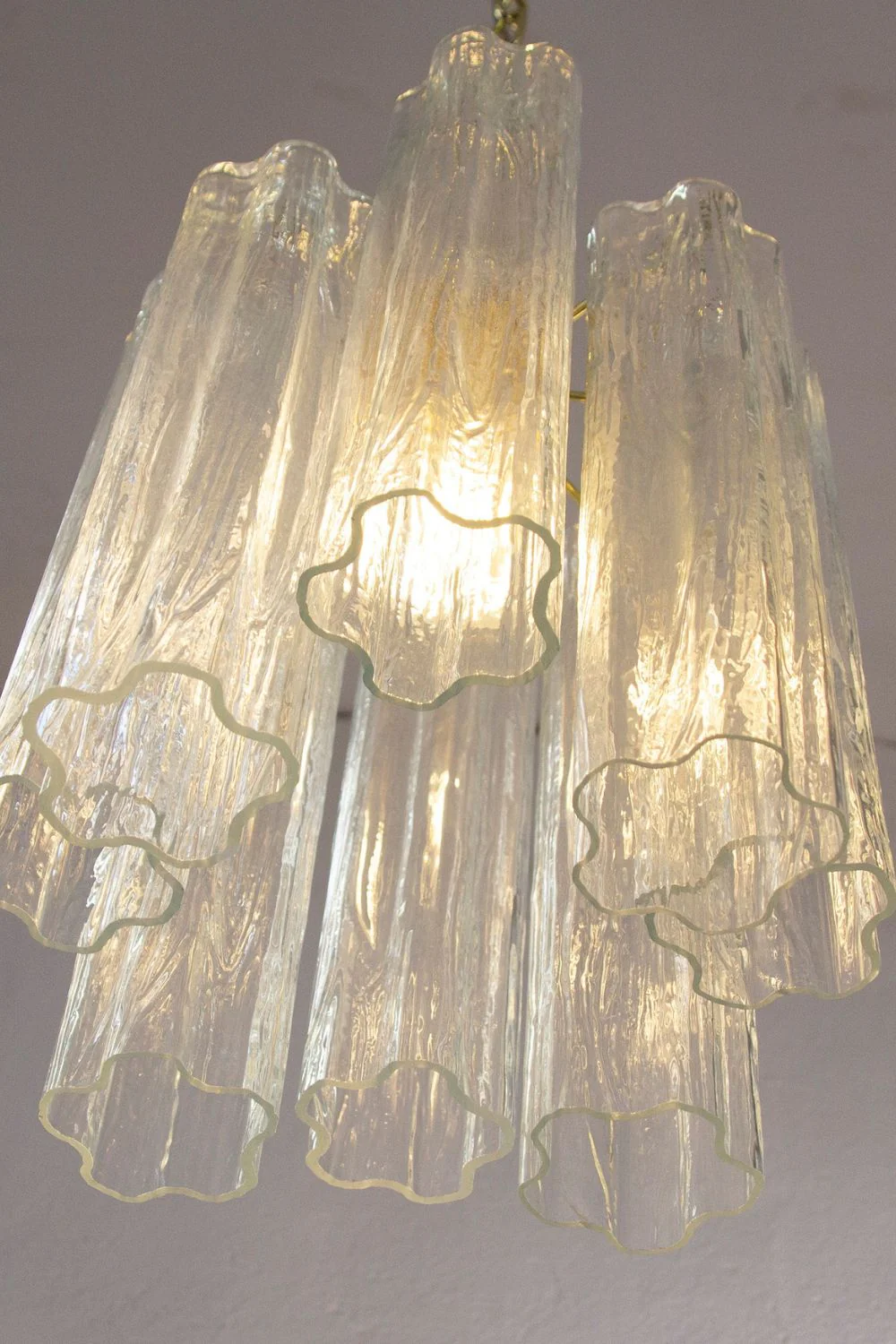Vintage Art Glass Tronchi Pendant Light - Image 6