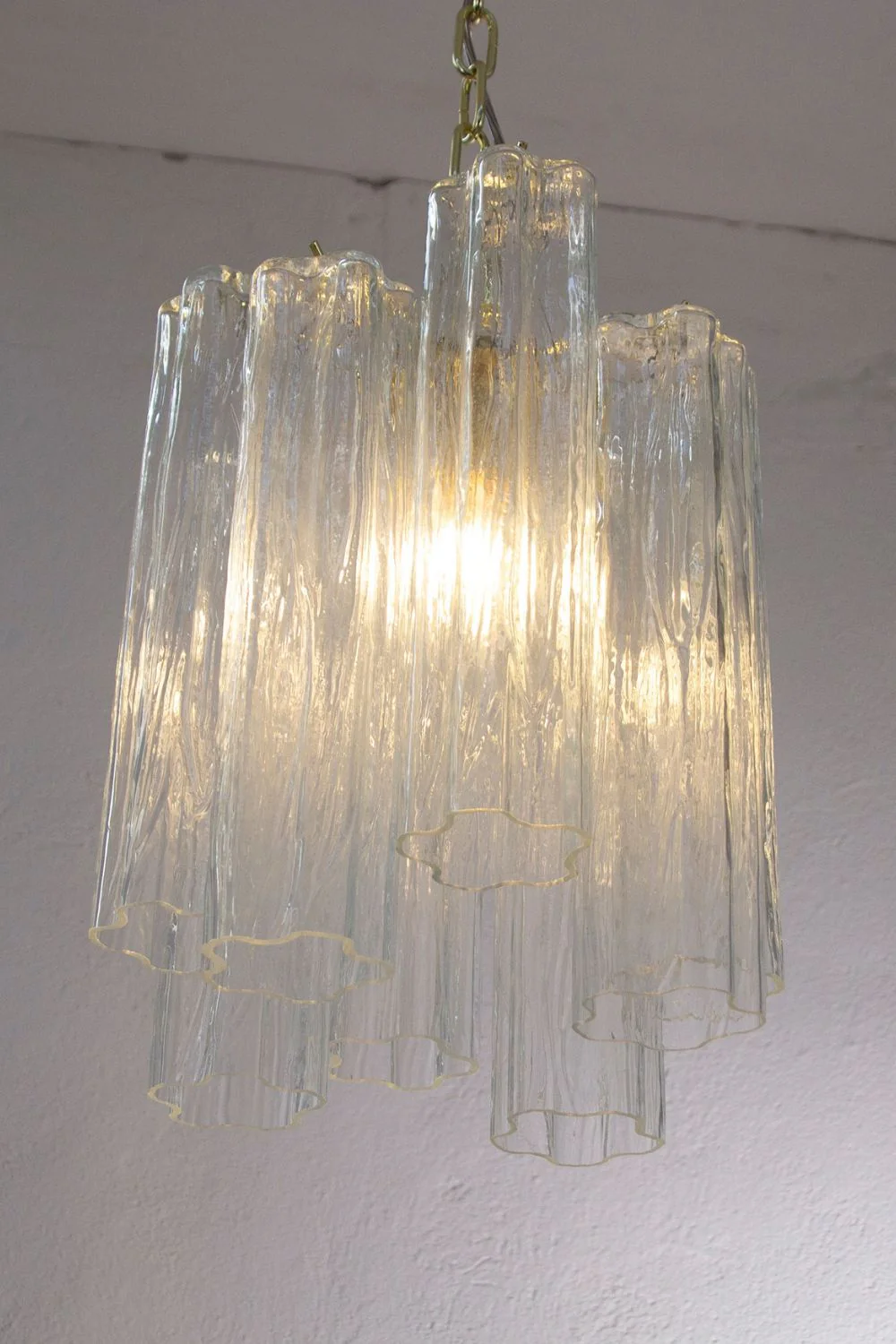 Vintage Art Glass Tronchi Pendant Light - Image 7