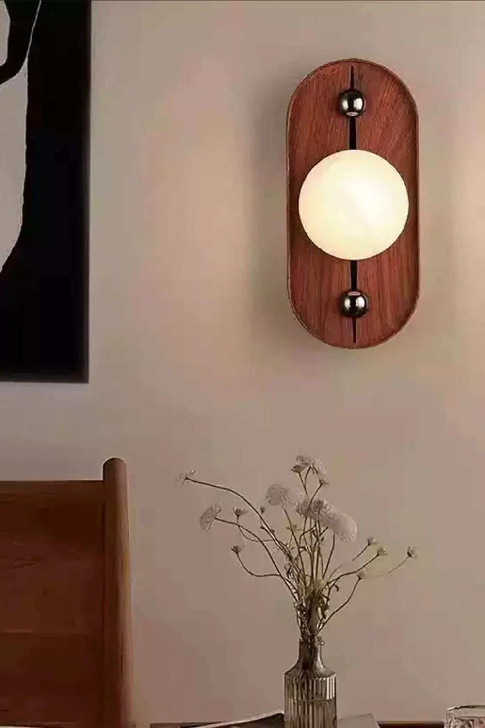 Vintage Odis Alabaster Wall Lamp - Image 2