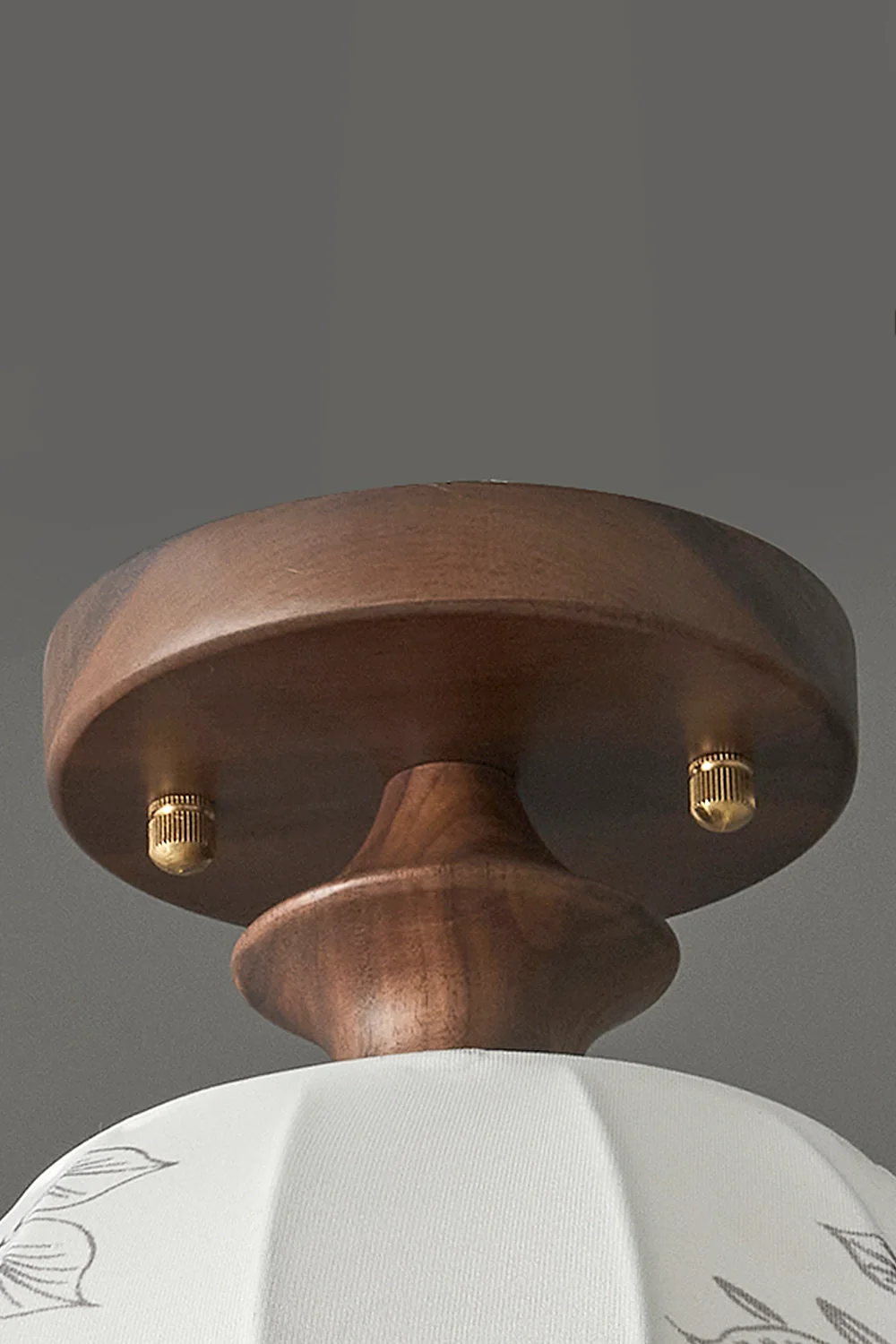 Vintage Walnut Ceiling Light - Image 10