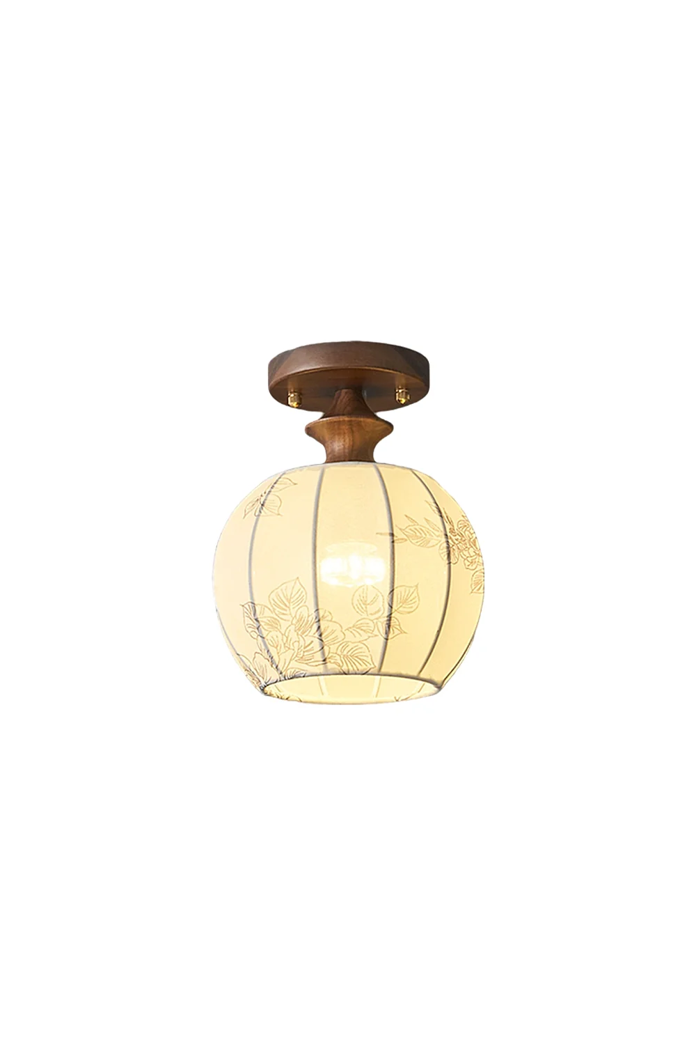 Vintage Walnut Ceiling Light - Image 11