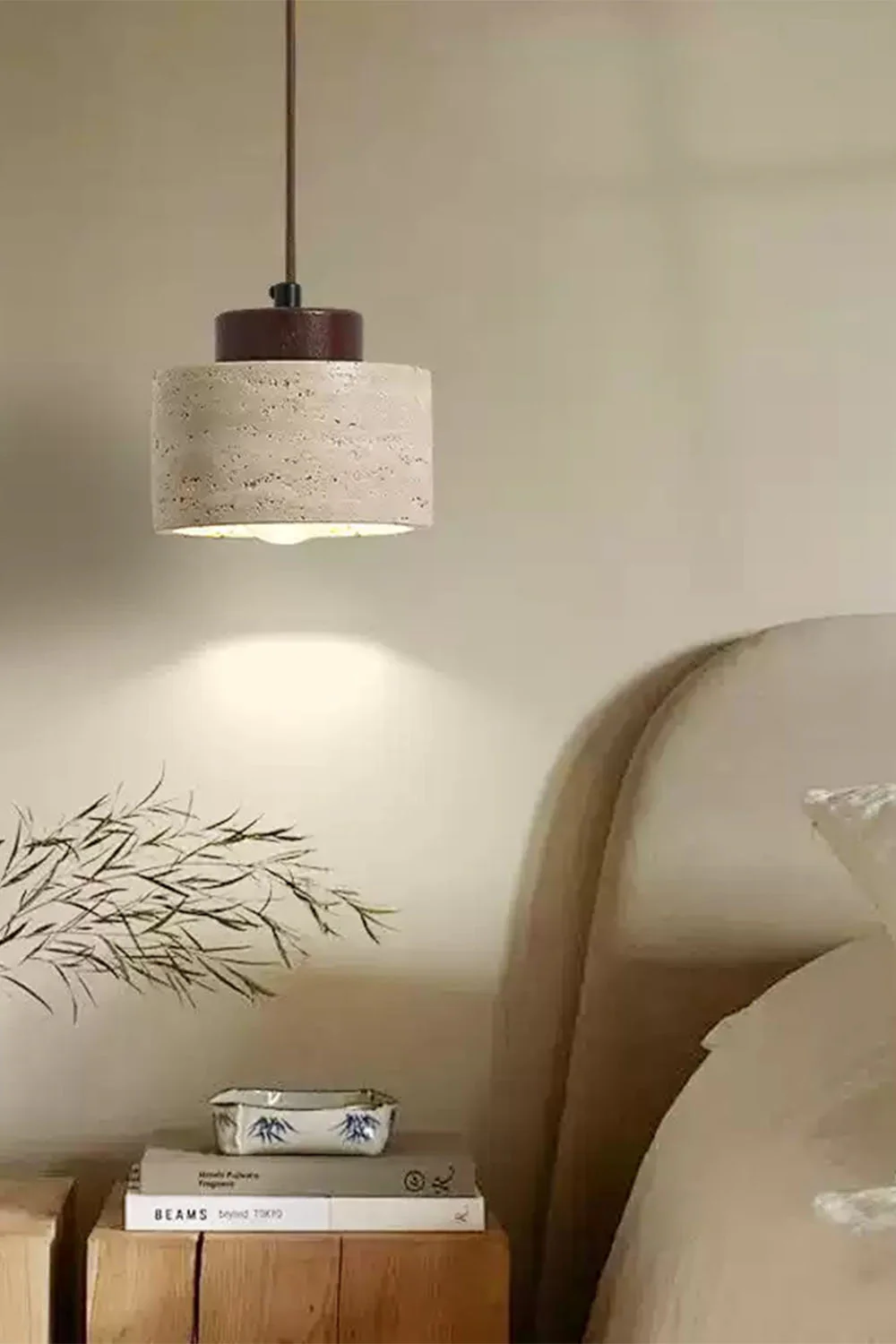 Wabi-sabi Cylindrical Pendant Light - Image 3
