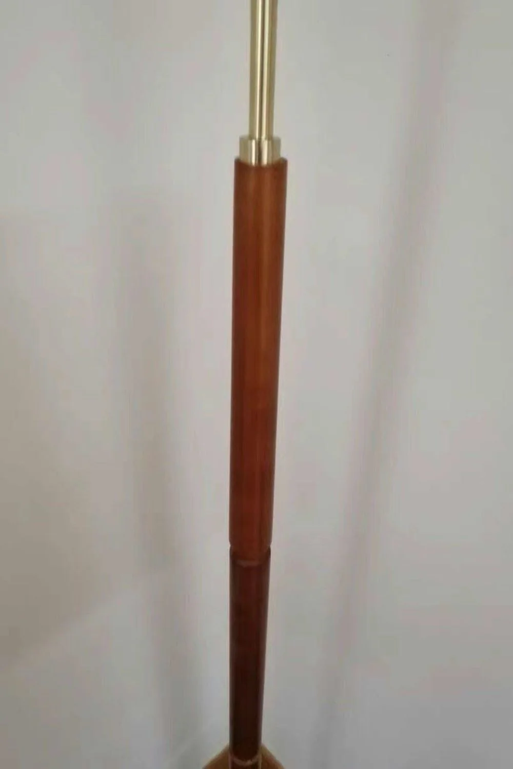 Walnut Brass Floor Lamp - Image 15