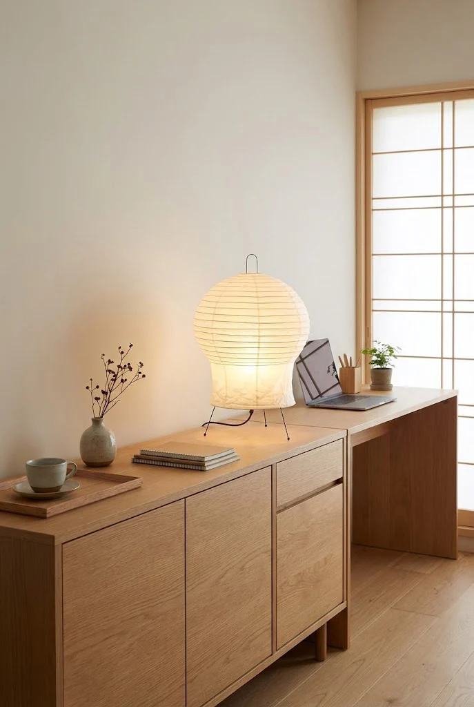Washi Paper 2N Table Lamp - Image 9