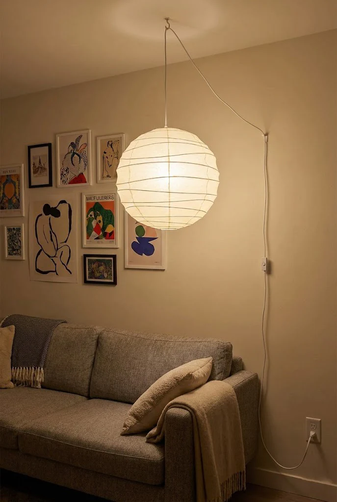 Washi Paper 45D Pendant Lamp - Image 10