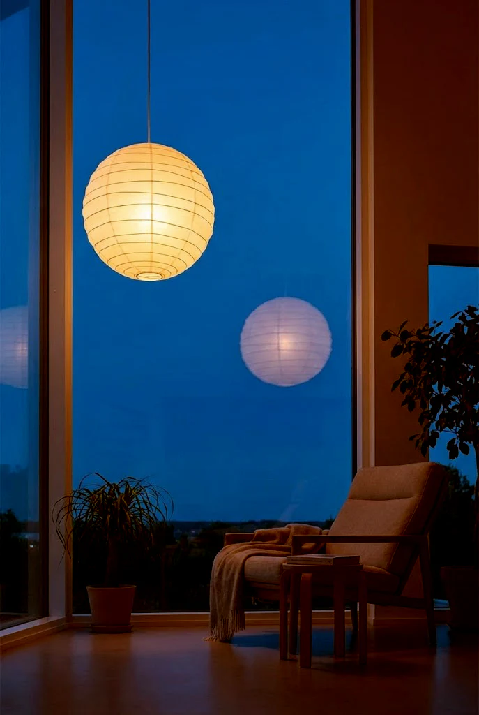 Washi Paper 55D Pendant Lamp - Image 21