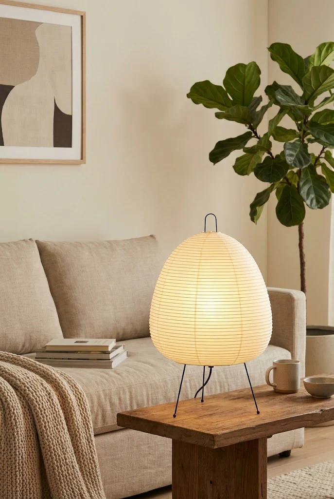 Washi Paper A1 Table Lamp - Image 3