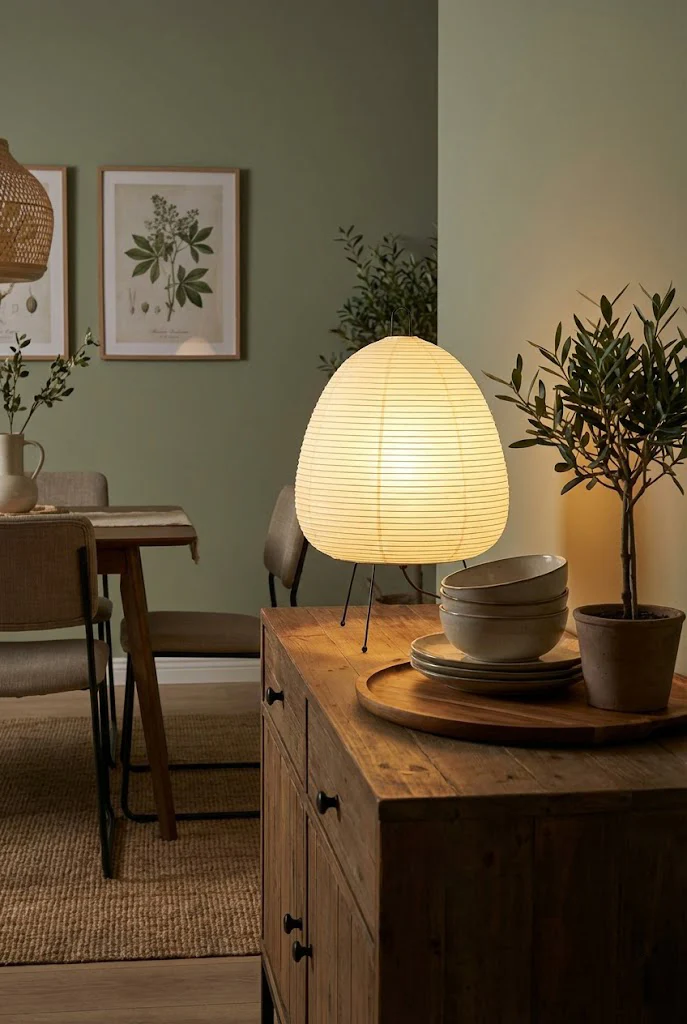 Washi Paper A1 Table Lamp - Image 4