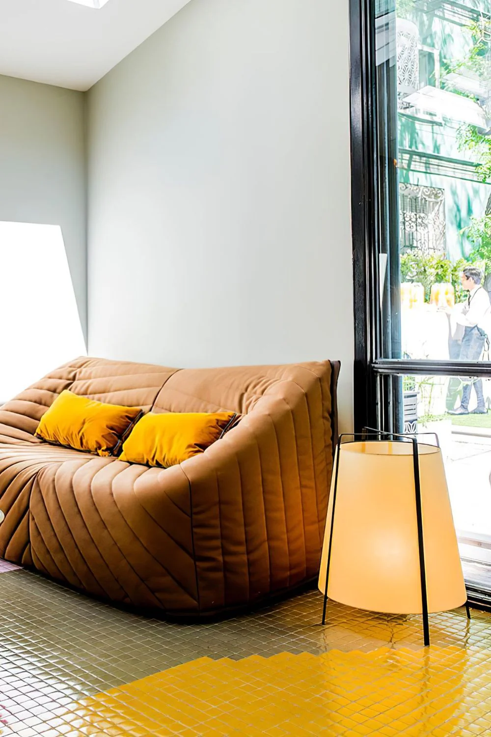 Washi Paper cylinder Table Lamp - Image 7