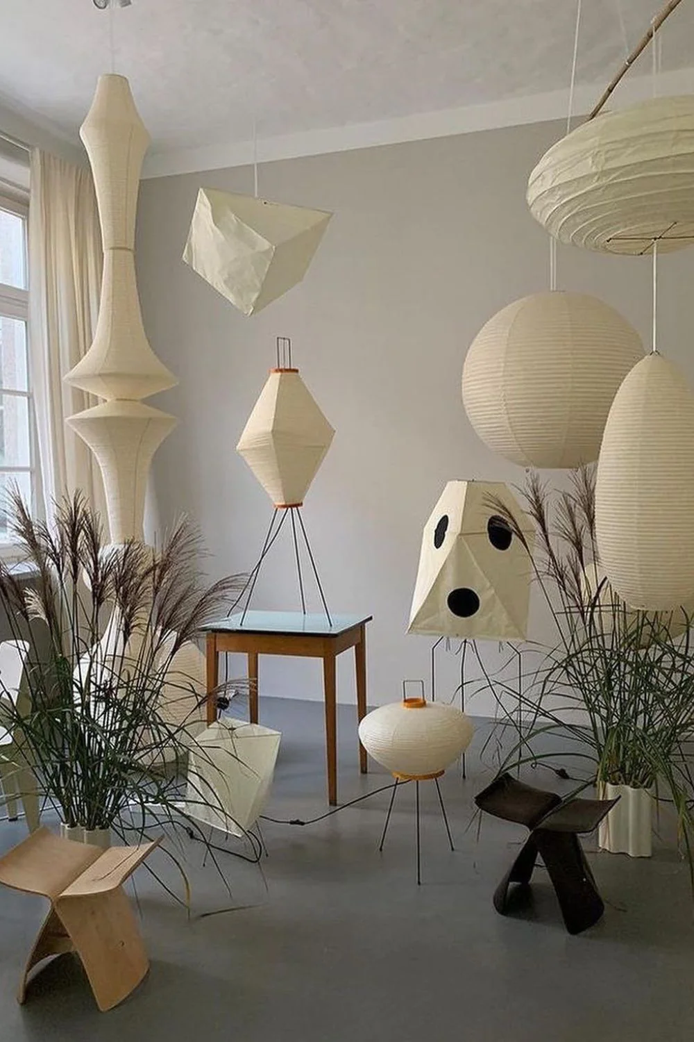 Washi Paper E Ceiling Lamp - Image 11