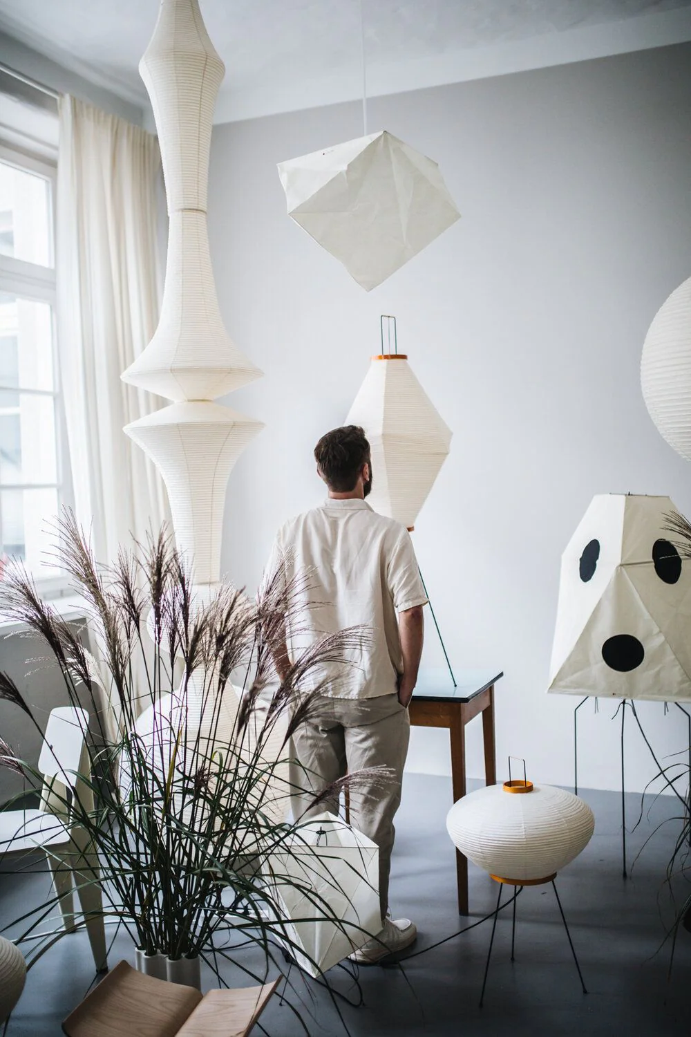 Washi Paper E Ceiling Lamp - Image 12