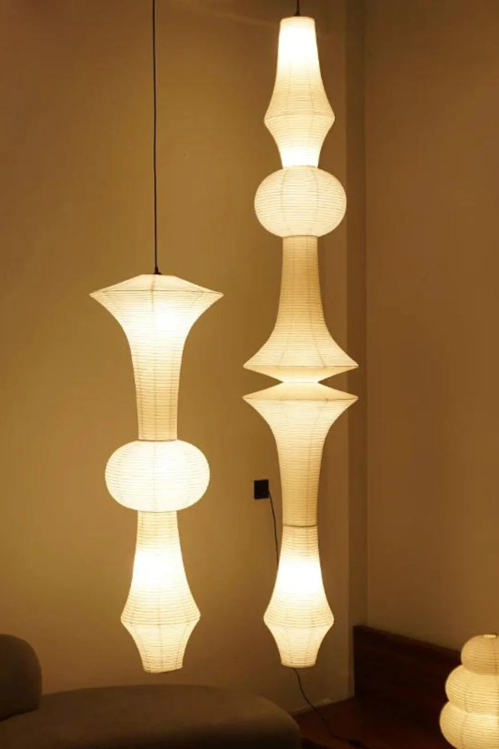 Washi Paper E Ceiling Lamp - Image 15