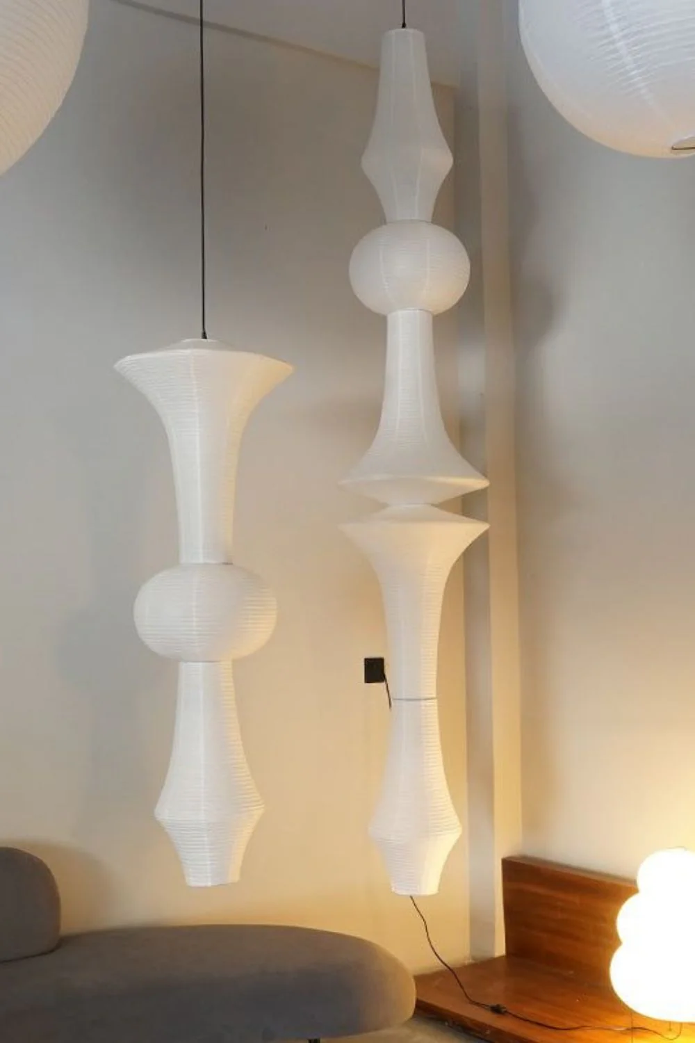 Washi Paper E Ceiling Lamp - Image 2