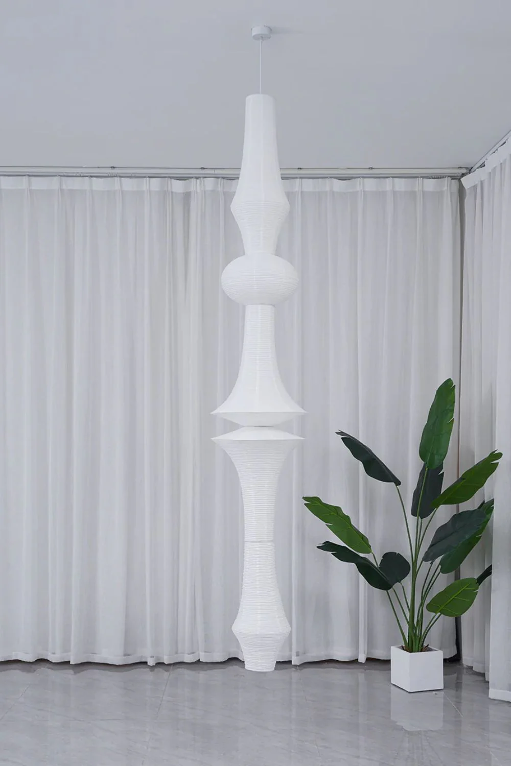 Washi Paper E Ceiling Lamp - Image 21