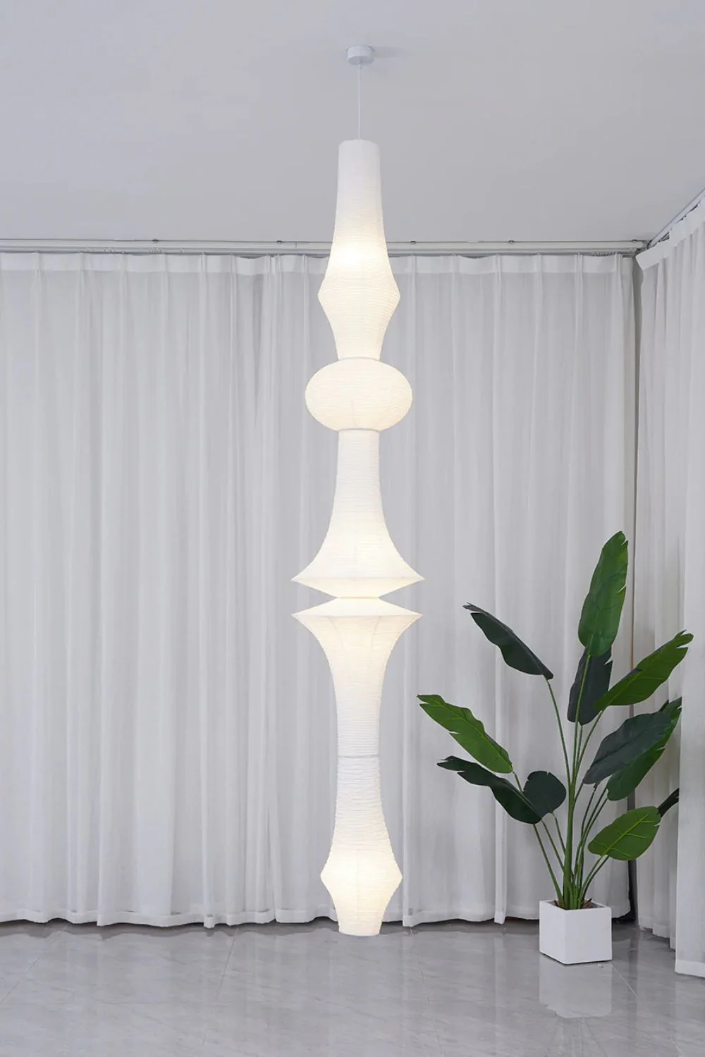 Washi Paper E Ceiling Lamp - Image 22