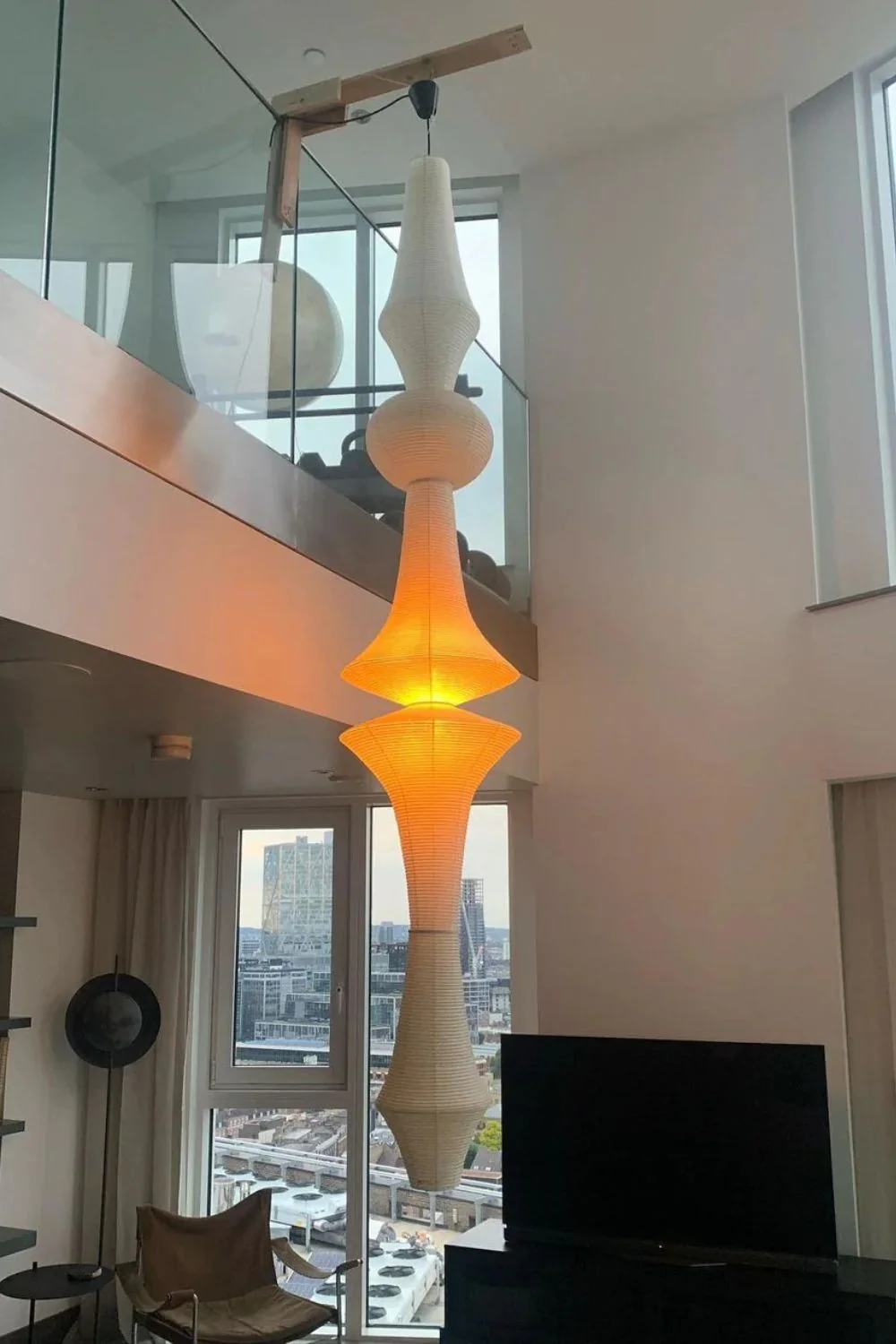 Washi Paper E Ceiling Lamp - Image 4