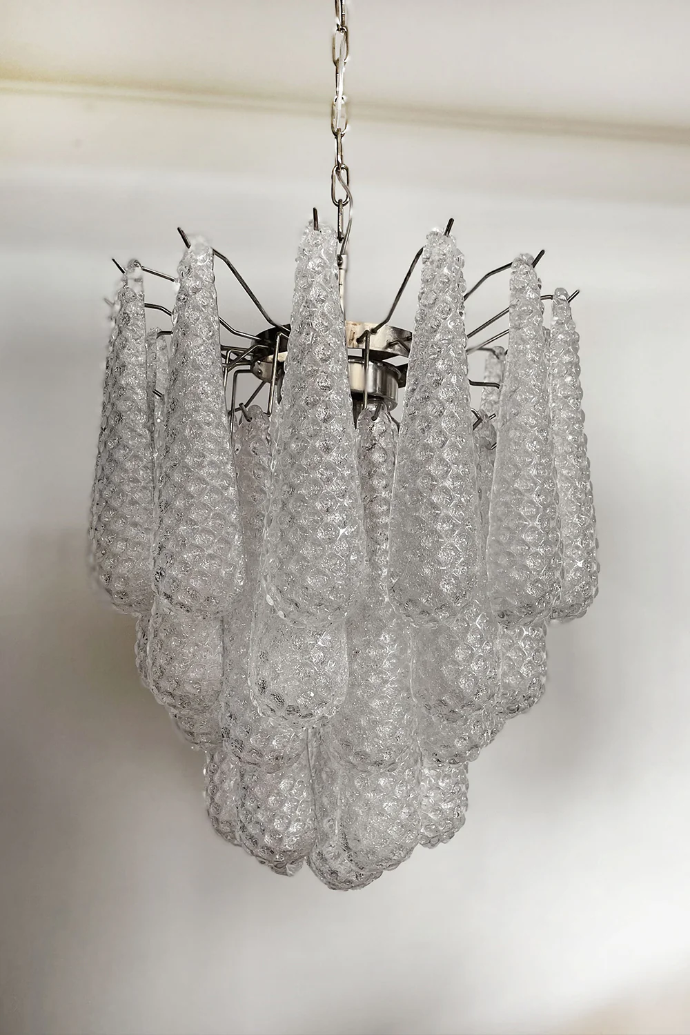 Water Drop Petal Art Glass Chandelier - Image 15