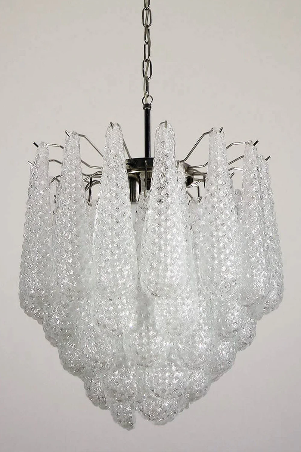 Water Drop Petal Art Glass Chandelier - Image 17