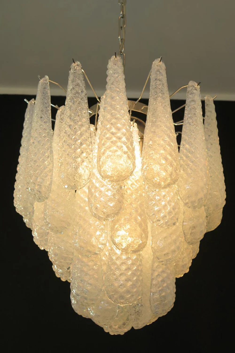 Water Drop Petal Art Glass Chandelier - Image 18