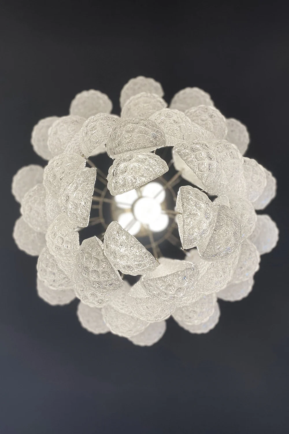 Water Drop Petal Art Glass Chandelier - Image 19