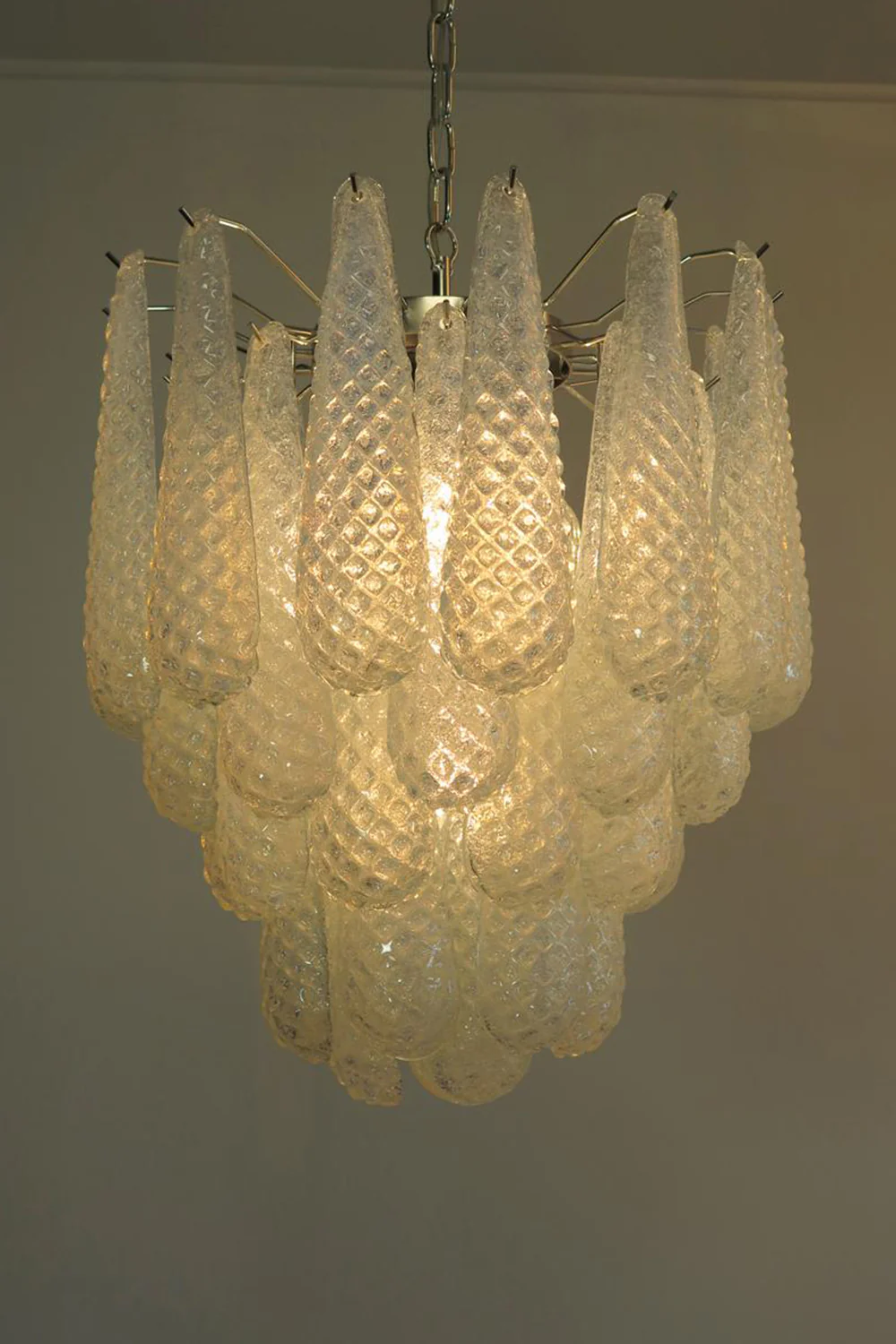 Water Drop Petal Art Glass Chandelier - Image 21