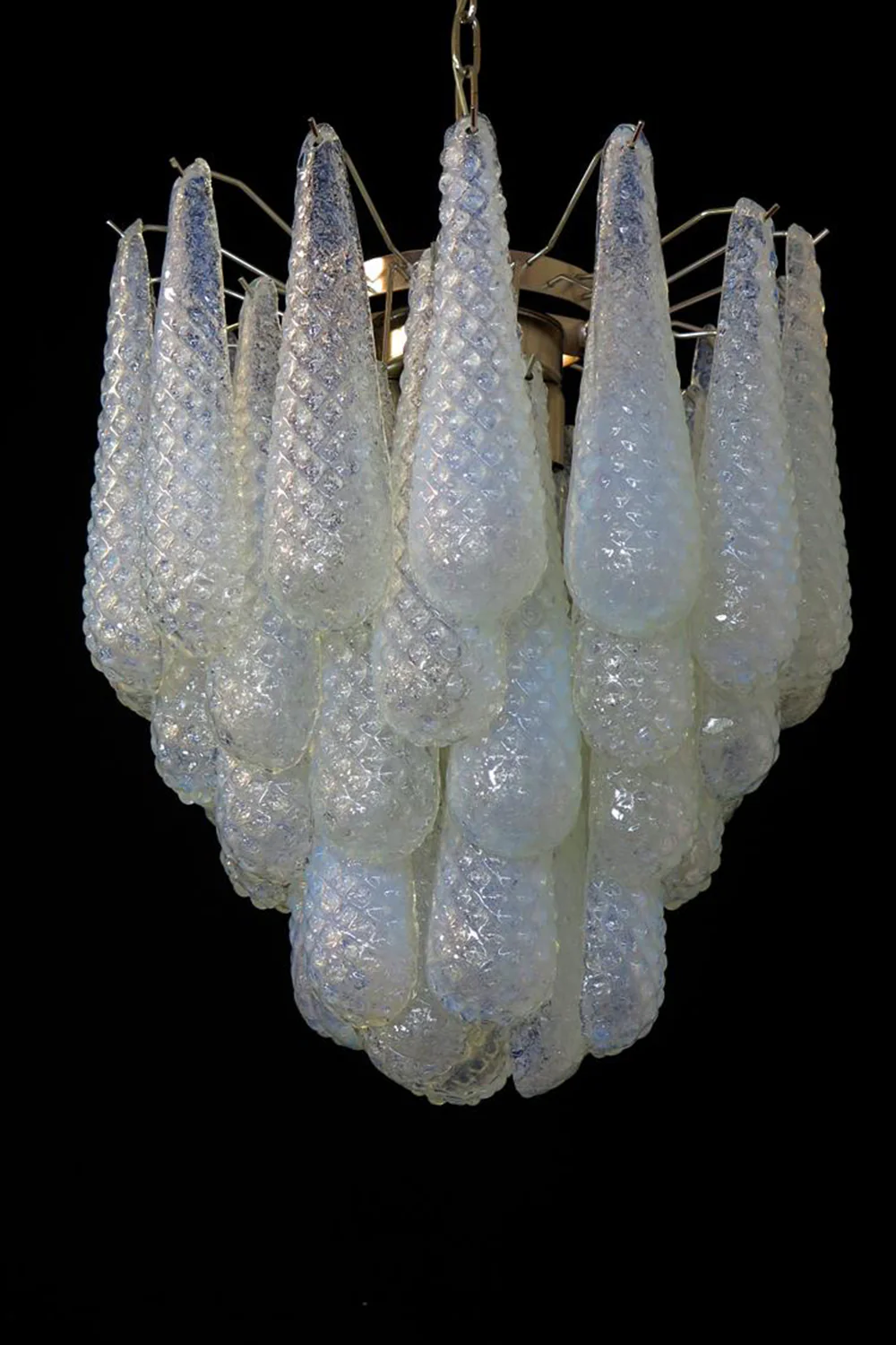 Water Drop Petal Art Glass Chandelier - Image 22