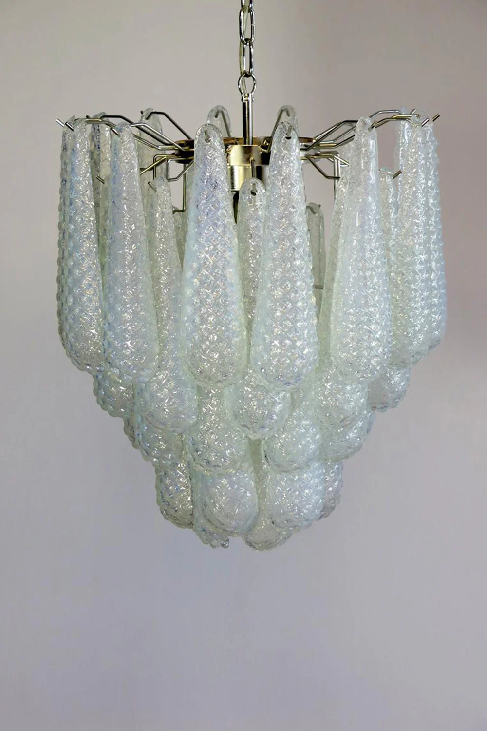 Water Drop Petal Art Glass Chandelier - Image 23