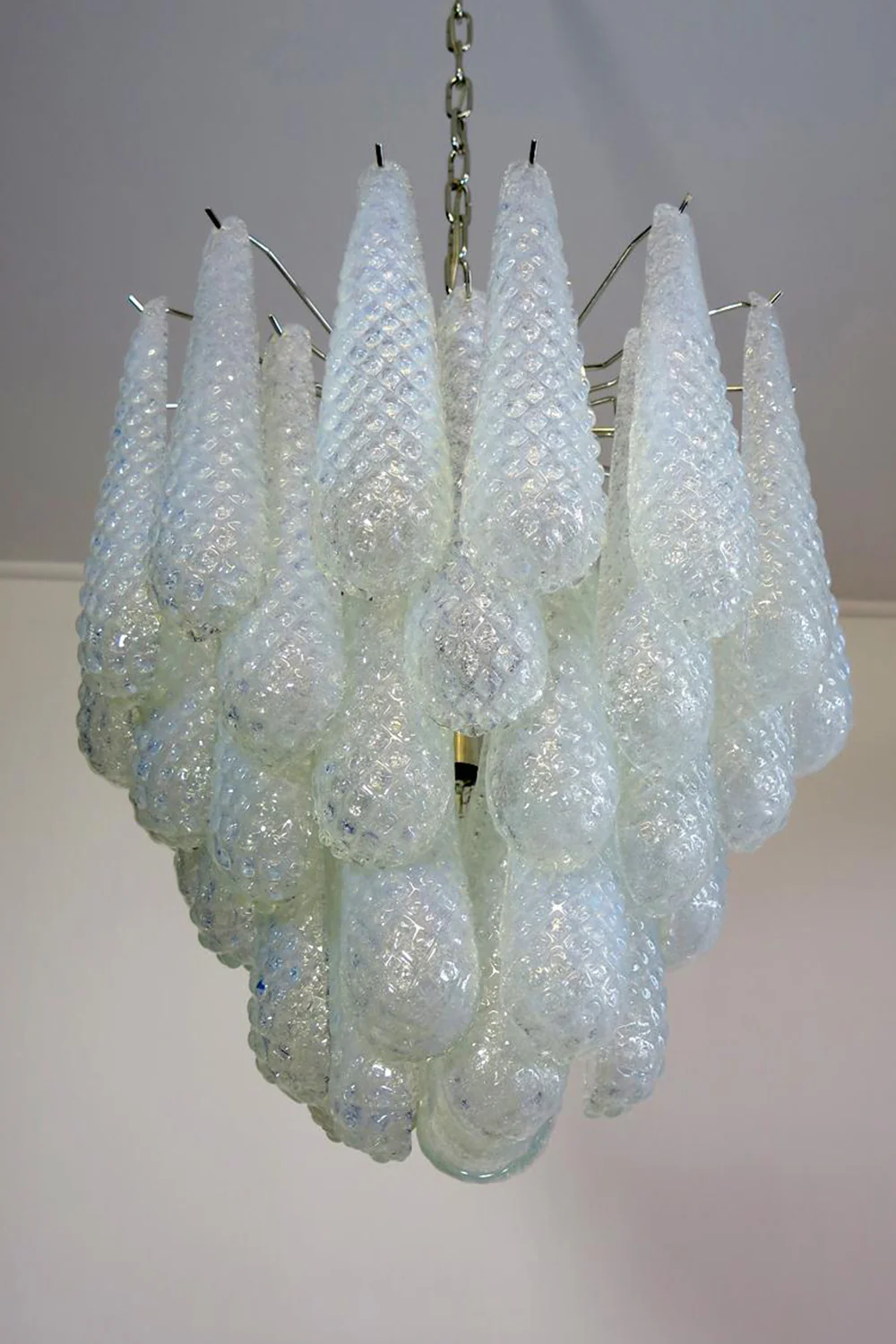 Water Drop Petal Art Glass Chandelier - Image 27