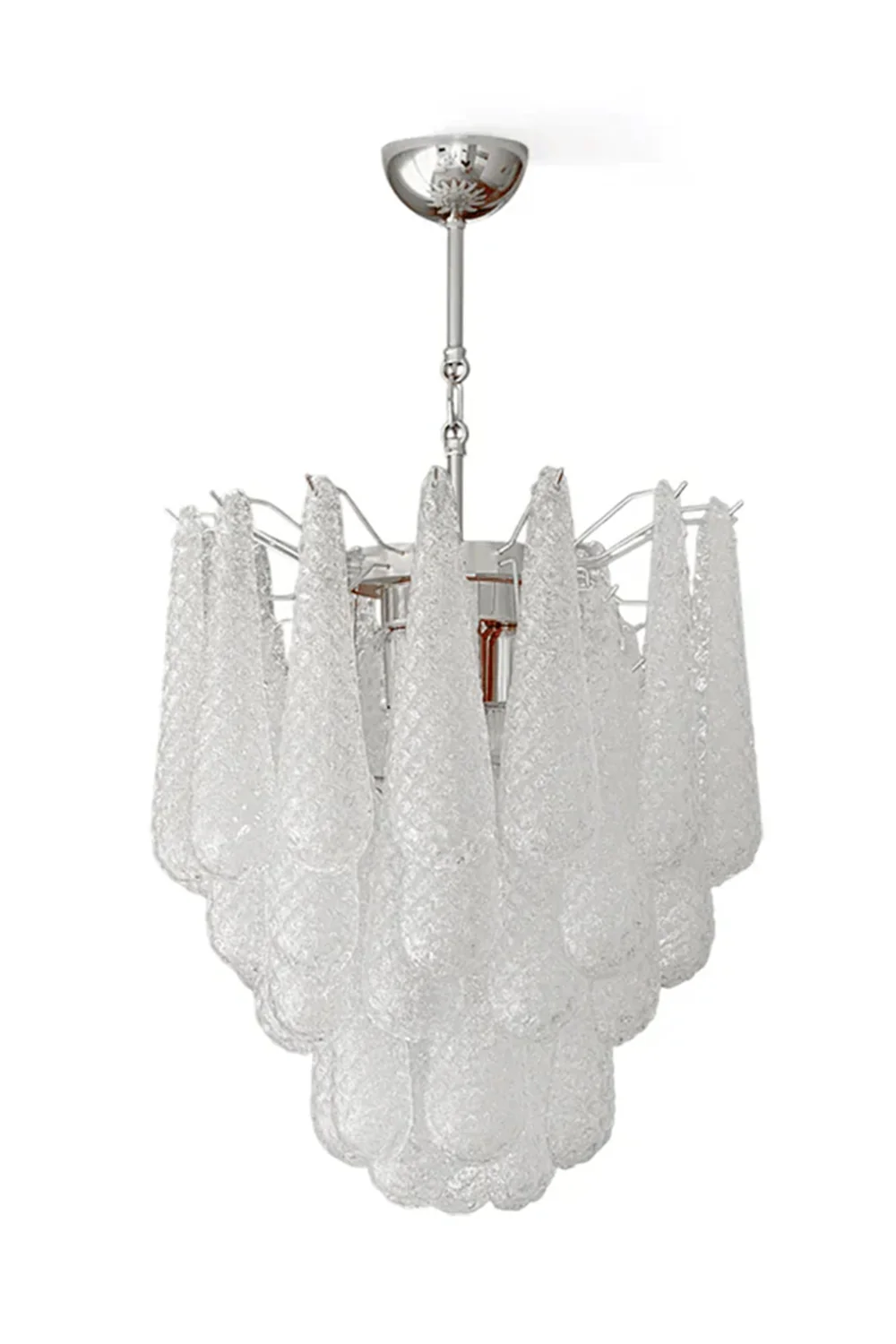 Water Drop Petal Art Glass Chandelier - Image 31