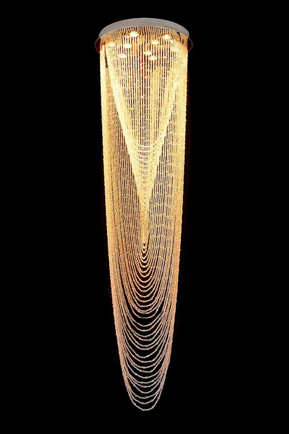 Waterfall Beaded Curtain Crystal Chandelier - Image 17