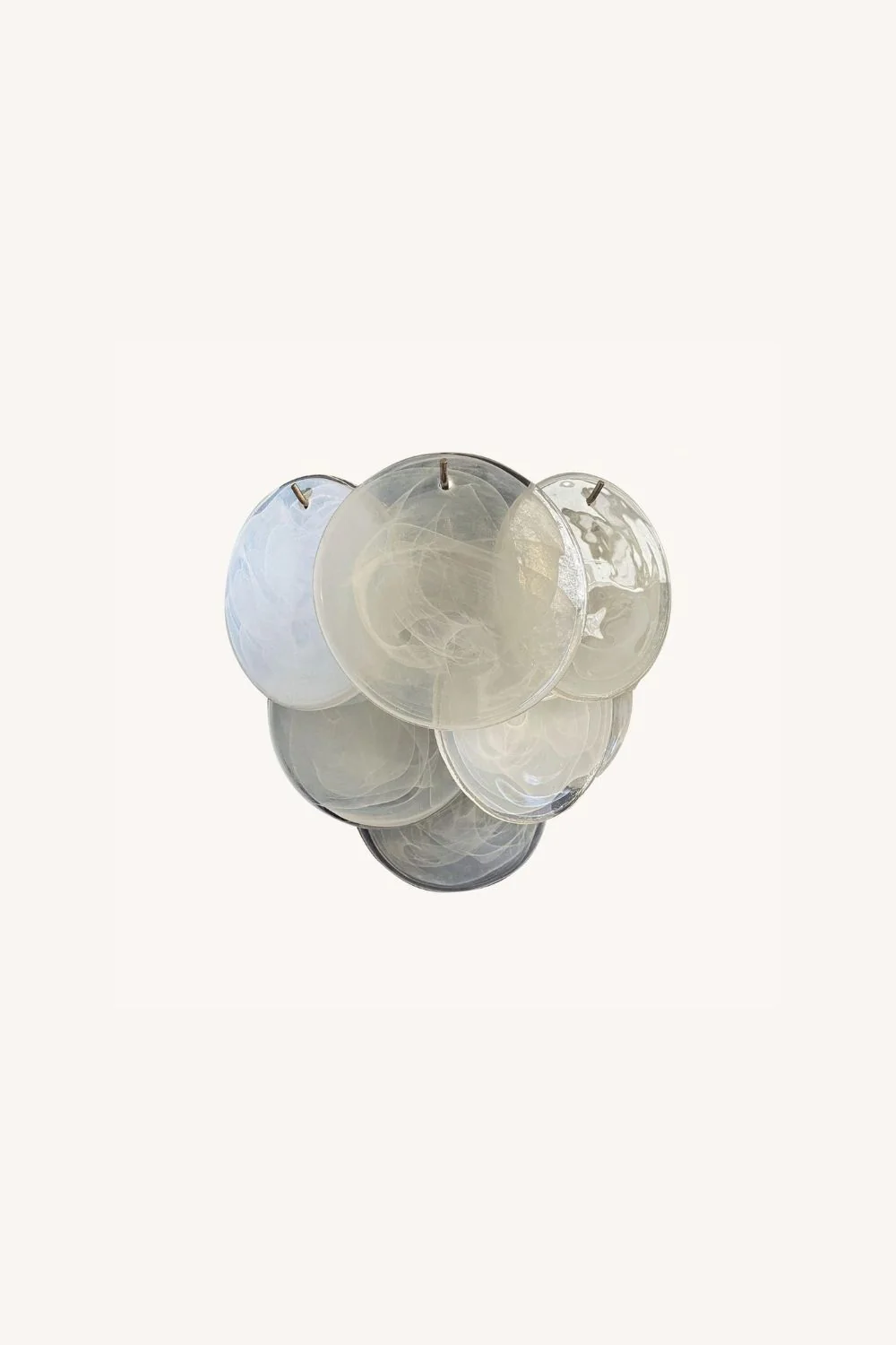 White Art Glass Discs Wall Lamp - Image 20
